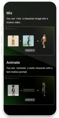 Viggle AI app: where a character mix to transform into 3d-video