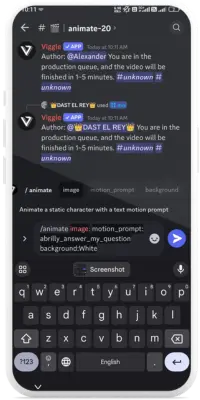 Viggle AI 3D-Video Creation Using Discord server